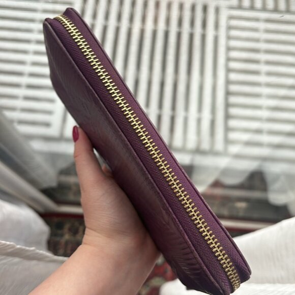 Vivienne Westwood Purple Orb Leather Long Zip Wallet - Picture 4 of 8